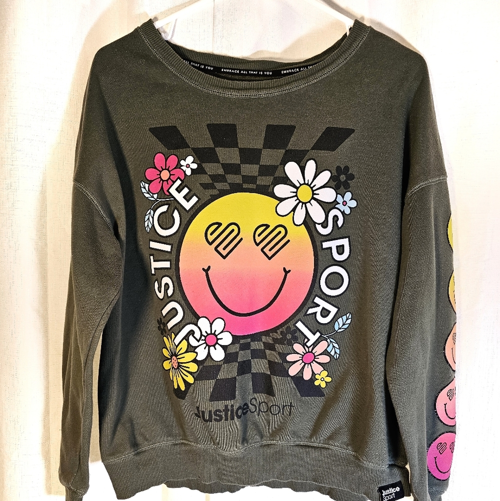 2/$20 Justice Sport XL 16/18 Sweatshirt